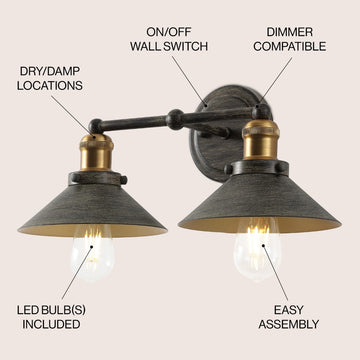 July Metal Shade Sconce